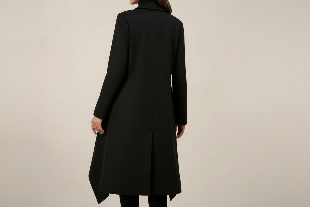 Women’s Double-Breasted Long Overcoat