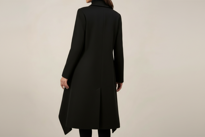 Women’s Double-Breasted Long Overcoat