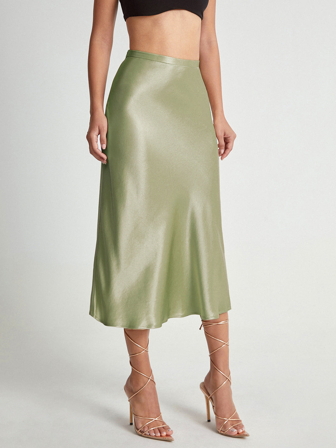 Women’s High Waist Midi Skirt – Elegant Summer Staple