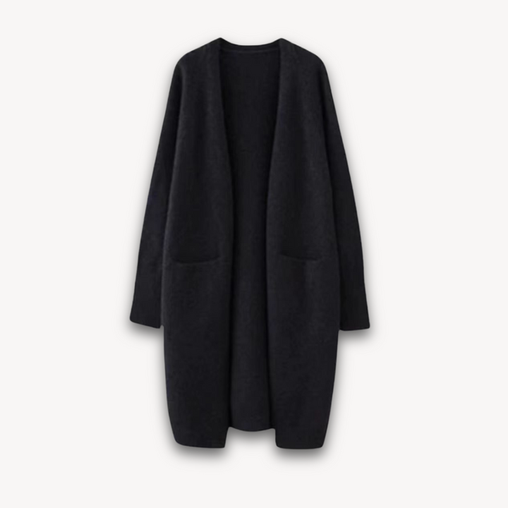 Women’s Longline Open Front Cardigan – Elegant Layering Piece