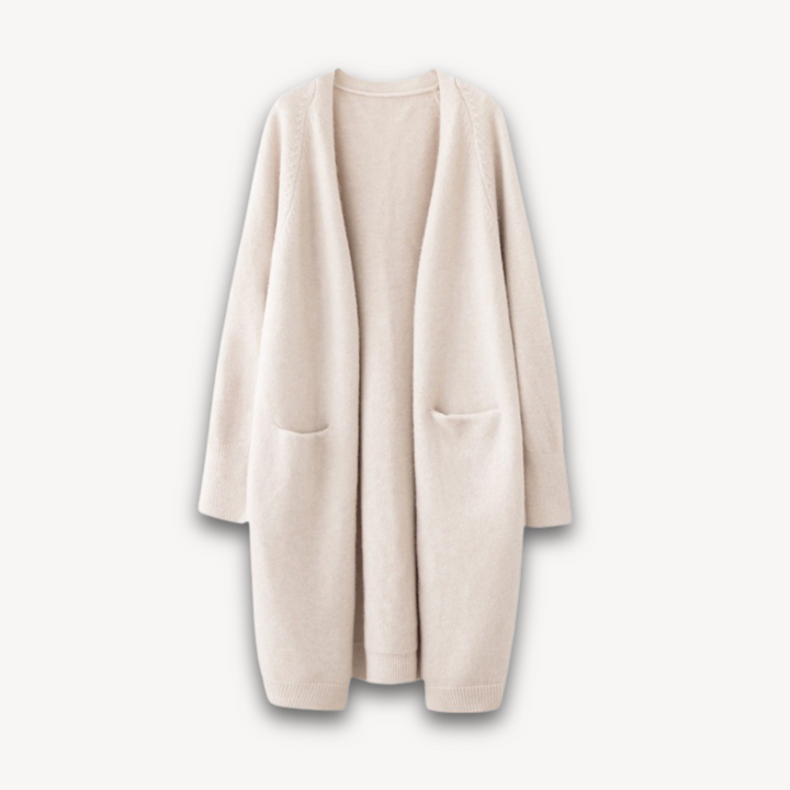 Women’s Longline Open Front Cardigan – Elegant Layering Piece