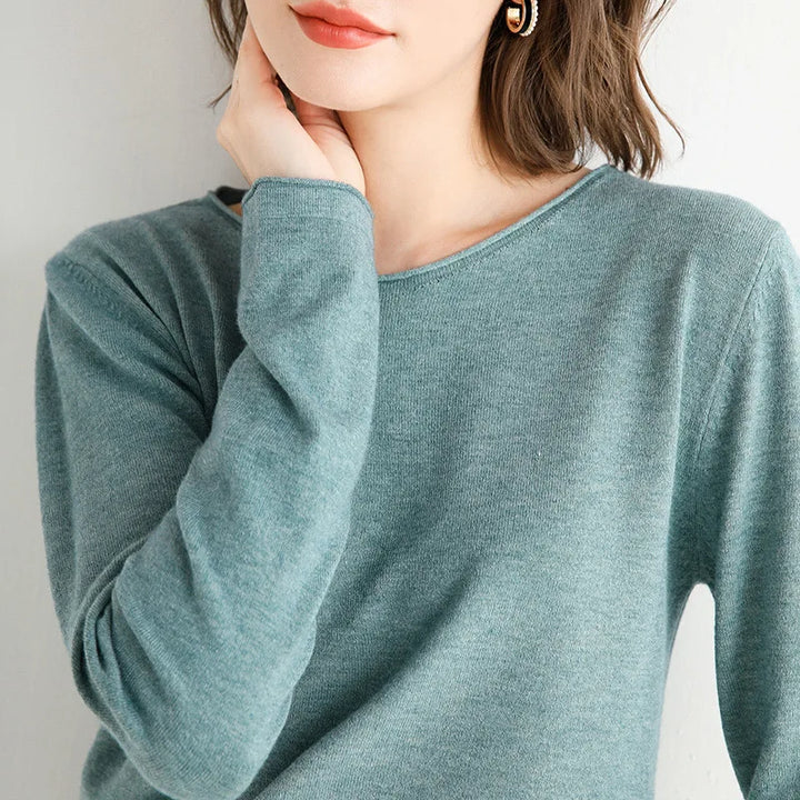 Women’s Soft Long Sleeve Sweater – Elegant Everyday Layer